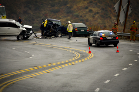 car accident scene