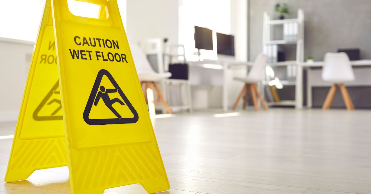 wet floor sign
